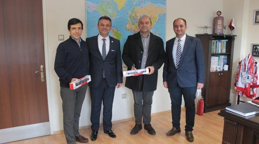 Portekizliler Samsun&rsquo;da tramvayları inceledi