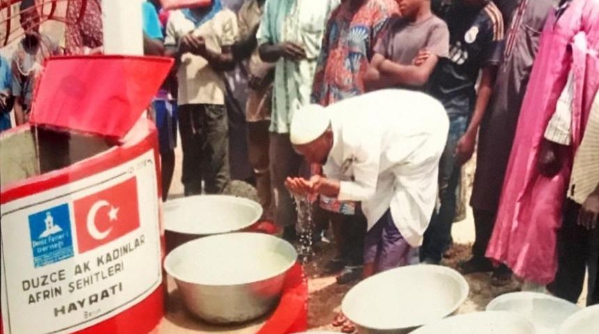 Düzceli AK kadınlardan Afrika’ya can suyu