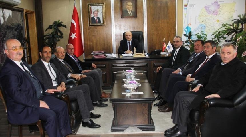 İl Genel Meclis Başkanı Ağın ve meclis &uuml;yelerinden Başkan Pekmezci&rsquo;ye ziyaret