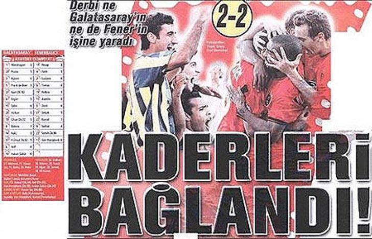  21 Eylül 2003 | Galatasaray 2 - 2 Fenerbahçe - Prates'in şutu Hakan Şükür'ün kafasına çarpıp ağlara gitti. Luciano'nun elle oynamasına verilmeyen penaltı maça damga vurdu.