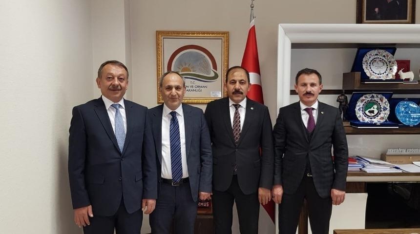 &Ccedil;orumlu y&ouml;neticiler hayvancılık genel m&uuml;d&uuml;r&uuml;n&uuml; ziyaret etti