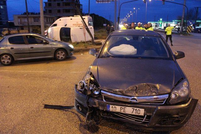 Bandırma’da trafik kazası: 2 yaralı