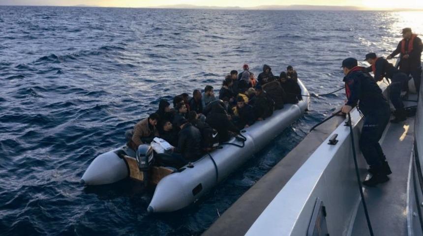 Didim&rsquo;de 12&rsquo;si &ccedil;ocuk 35 ka&ccedil;ak g&ouml;&ccedil;men yakalandı