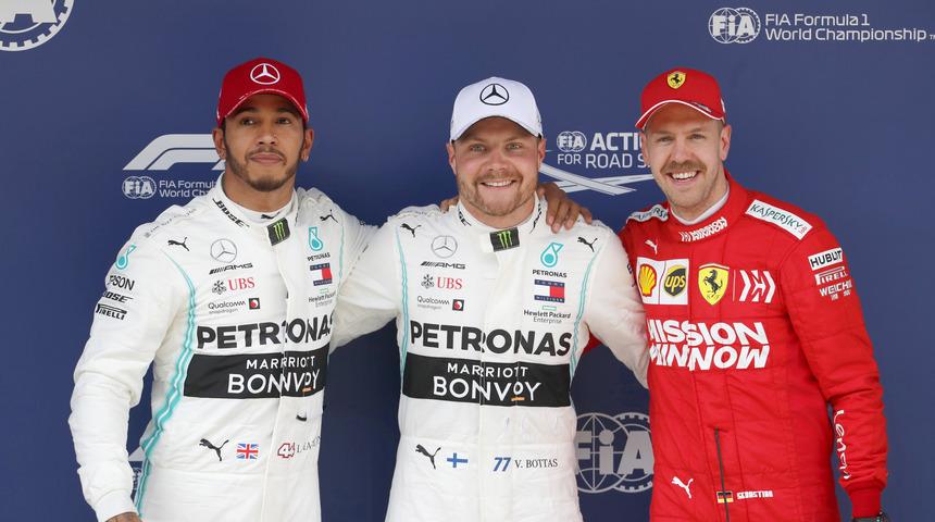 Çin'de pole pozisyonu Mercedes pilotu Valtteri Bottas 