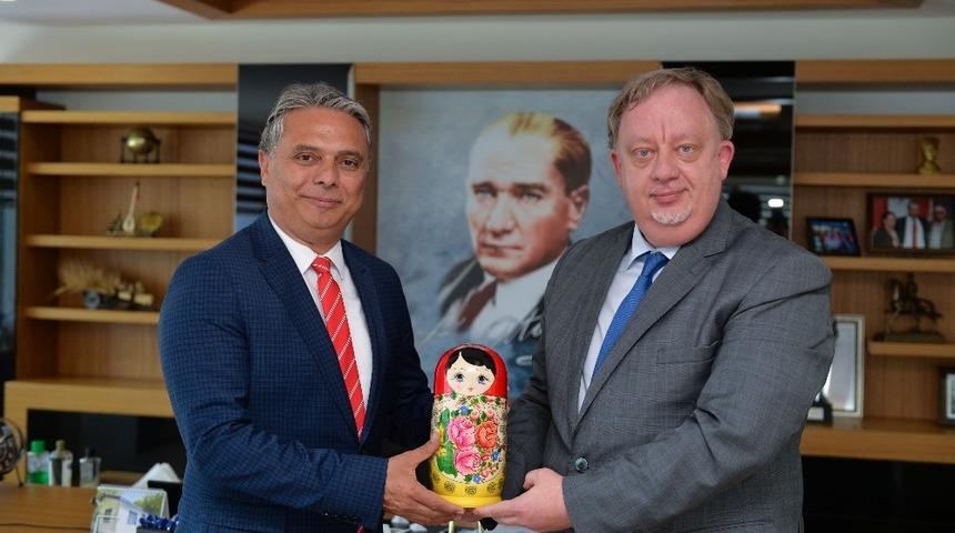 Başkonsolos Rogoza&rsquo;dan tebrik ziyareti