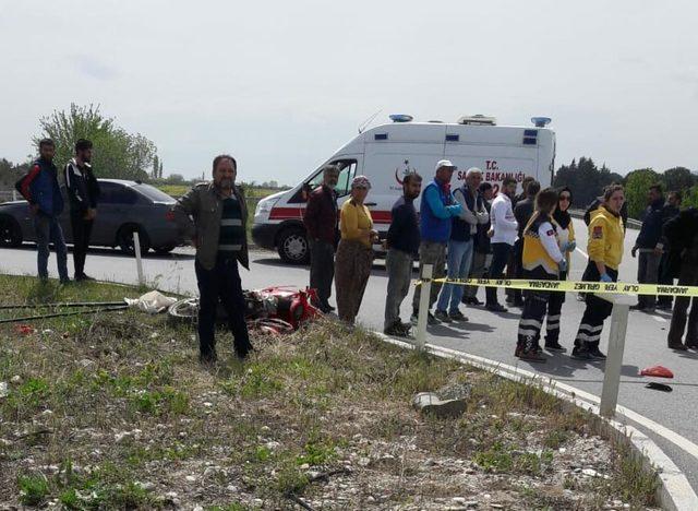 Balık avına giderken kazada öldü