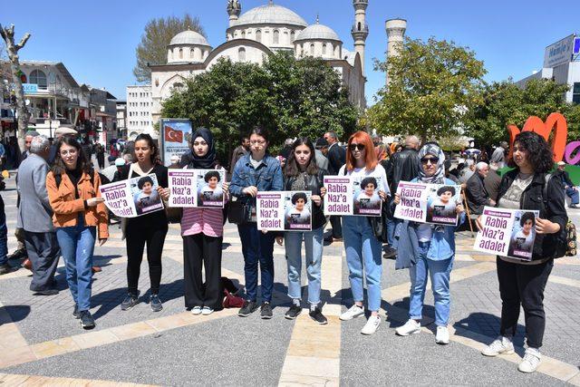 Malatya'da, 'Rabia Naz' eylemi