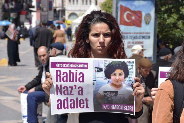 Malatya'da, 'Rabia Naz' eylemi