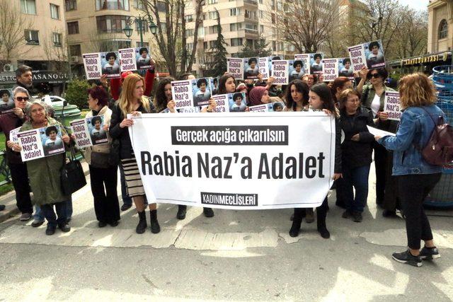 Kadınlar Eskişehir'de 'Rabia Naz' için toplandı