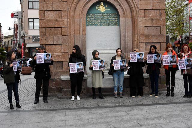 Çanakkale'de, 'Rabia Naz' için eylem