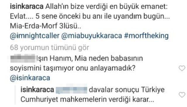 Işın Karaca dan Mia yanıtı 2