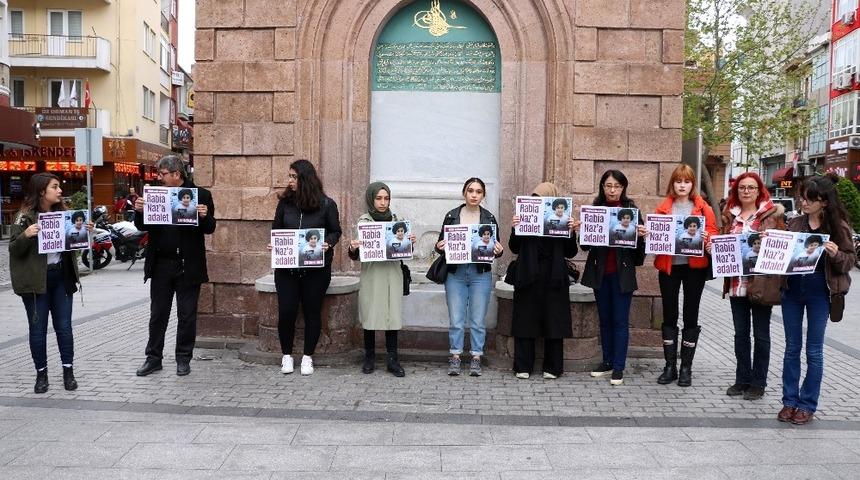 &Ccedil;anakkale&rsquo;de &lsquo;Rabia Naz&rsquo; eylemi
