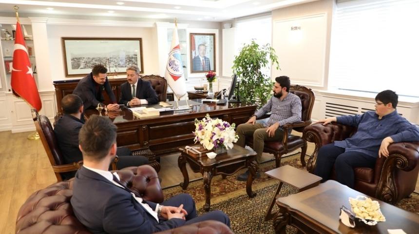 Başkan Dr. Mustafa Palancıoğlu&rsquo;na T&Uuml;GVA&rsquo;dan Ziyaret