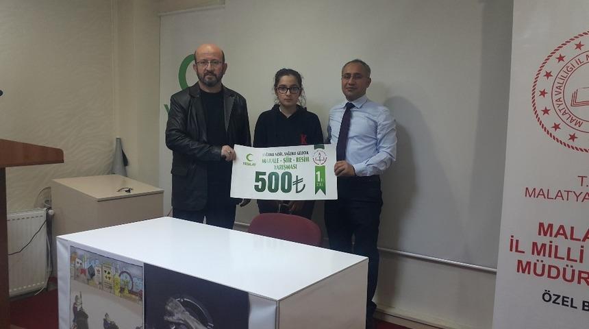 TED&rsquo;li &ouml;ğrenci resim yarışmasında birinci oldu