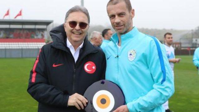 UEFA Başkanı Aleksander Ceferin'den TFF Başkanı Hüsnü Güreli'ye ziyaret