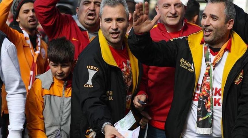 Galatasaray taraftarından Fenerbahçe'ye gönderme