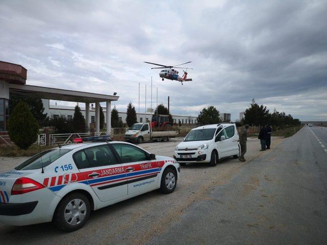 Jandarmanın havadan trafik denetimleri sürüyor