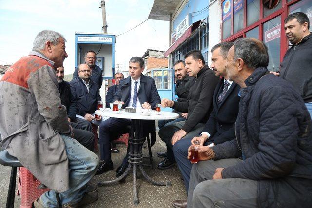 Başkan Şimşek, sanayi Sitesi esnafıyla sabah kahvaltısında buluştu