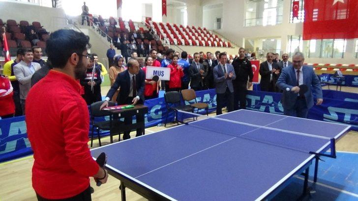 Muş’ta “Masa Tenisi Turnuvası Bölge Grup Elemeleri” başladı G5