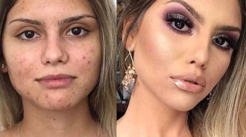 Makyaj ile bambaşka birine dönüşen 19 kadın!