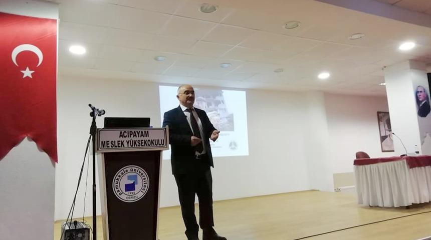PA&Uuml; Acıpayam&rsquo;da &lsquo;deprem konferansı
