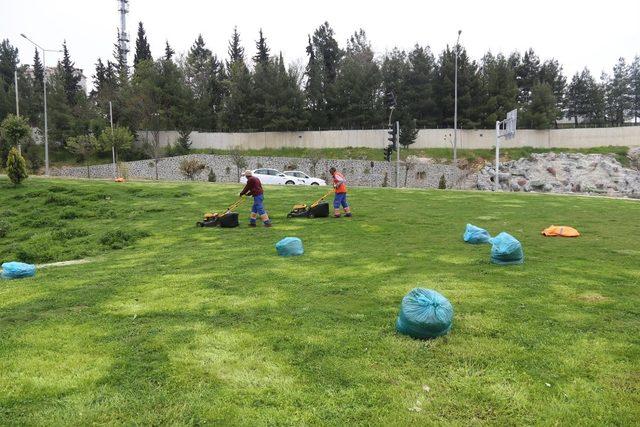 Kilis’te park ve bahçelere özel bakım