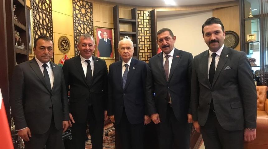 MHP heyeti, Devlet Bahçeli’yi ziyaret etti