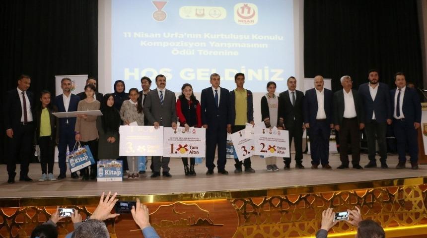 Urfa&rsquo;nın Kurtuluş&rsquo;u &ouml;d&uuml;l t&ouml;reniyle son buldu