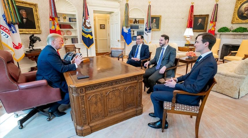 Hazine ve Maliye Bakanı Berat Albayrak, ABD Başkanı Trump ile görüştü