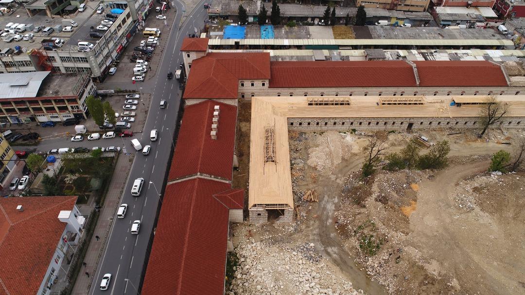 Rami Kışlası&rsquo;ndaki son durum havadan g&ouml;r&uuml;nt&uuml;lendi