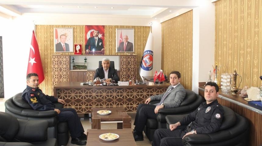 Kaymakam Başar&rsquo;dan Başkan &Ccedil;alışkan&rsquo;a &lsquo;hayırlı olsun&rsquo; ziyareti