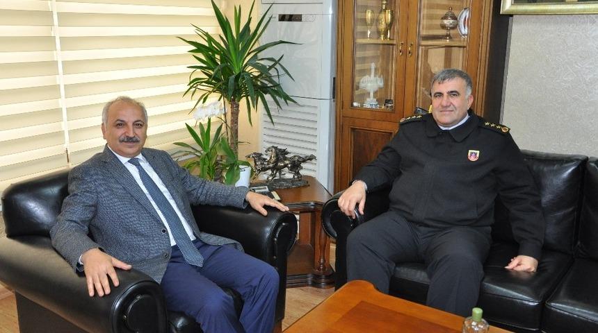 Mersin İl Jandarma Komutanı U&ccedil;ar&rsquo;dan Başkan Din&ccedil;er&rsquo;e ziyaret