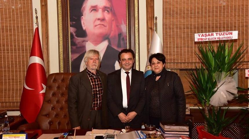 Başkan Şahin&rsquo;e hayırlı olsun ziyaretleri devam ediyor