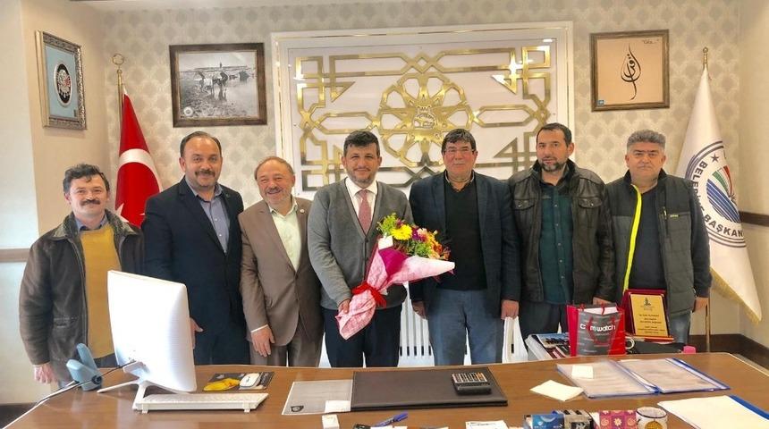 Gazetecilerden Bolvadin Belediye Başkanı Fatih Kayacan&rsquo;a ziyaret