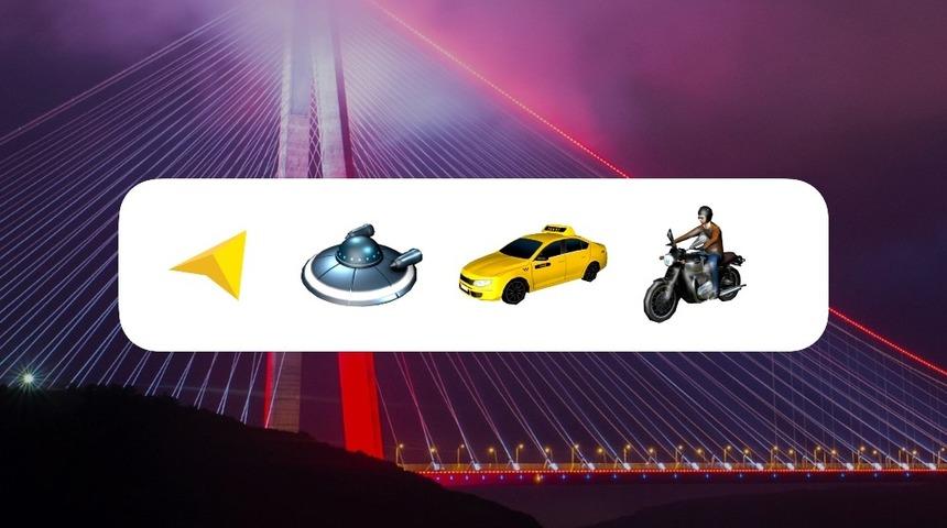 Trafikte y&ouml;nleri &lsquo;taksi&rsquo;, &lsquo;motosiklet&rsquo; veya &lsquo;ufo&rsquo; ikonları g&ouml;sterecek