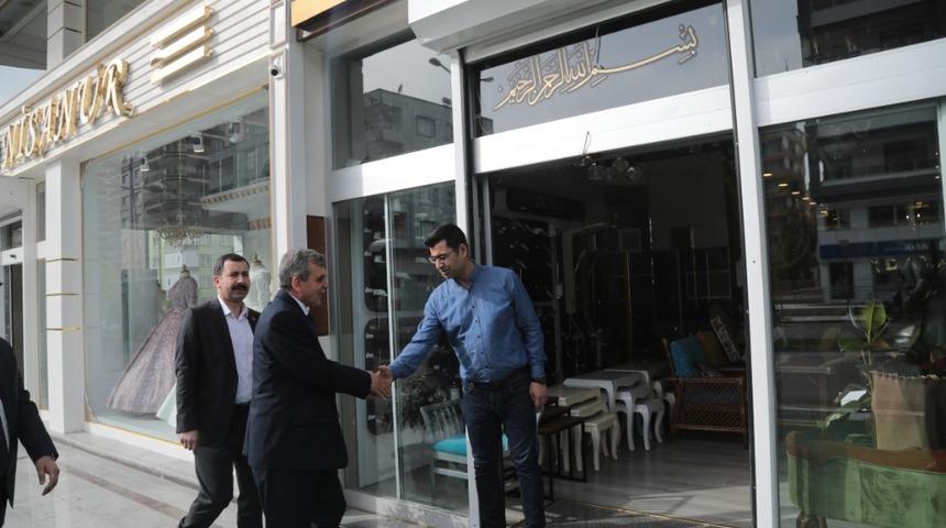 Beyazg&uuml;l esnafı ziyaret etti