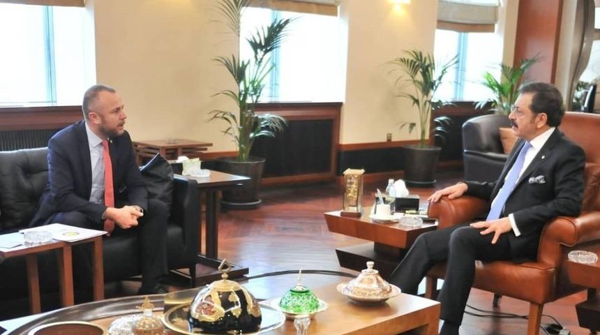 Keleş, Hisarcıklıoğlu ile Ereğli&rsquo;nin sorunlarını g&ouml;r&uuml;şt&uuml;