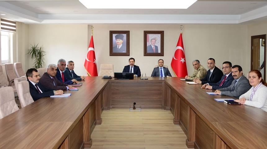 Vali Mustafa Masatlı, İl G&ouml;&ccedil; Kurulu toplantısına başkanlık etti