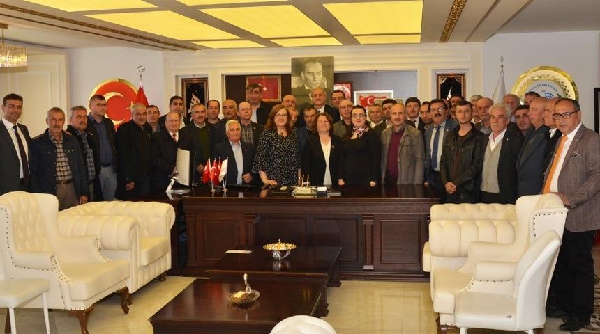 Muhtarlardan Başkan Bakkalcıoğlu&rsquo;na ziyaret