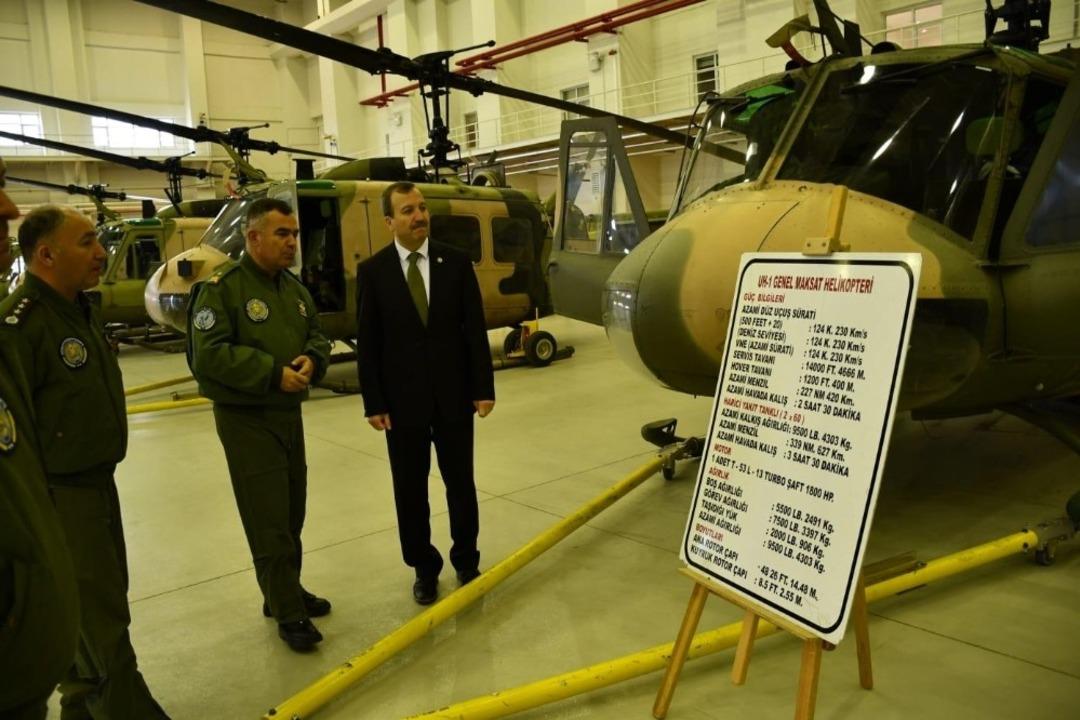 TBMM Milli Savunma Komisyon &Uuml;yesi G&ouml;kg&ouml;z, Kara Havacılık Okulu&rsquo;nda incelemelerde bulundu