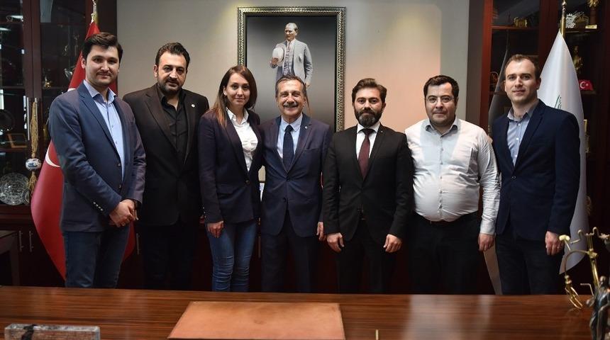 İnşaat M&uuml;hendisleri Odası&rsquo;ndan Ata&ccedil;&rsquo;a ziyaret