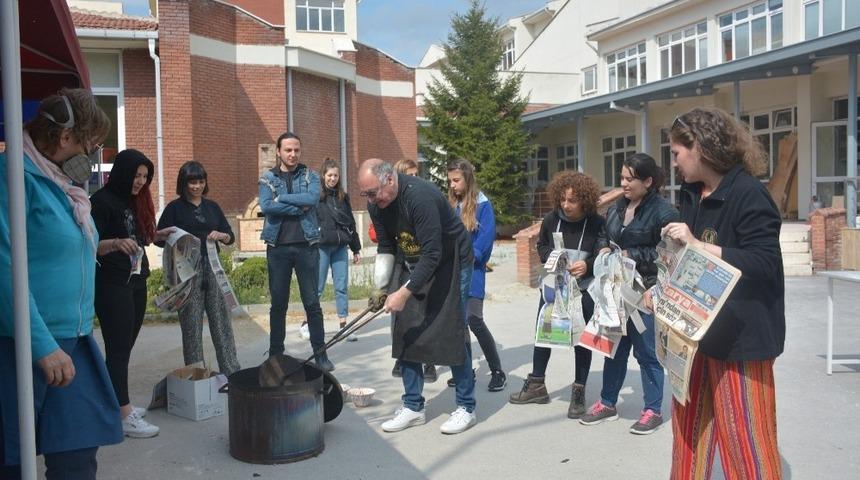 Seramik pişiriminde farklı teknikler denendi