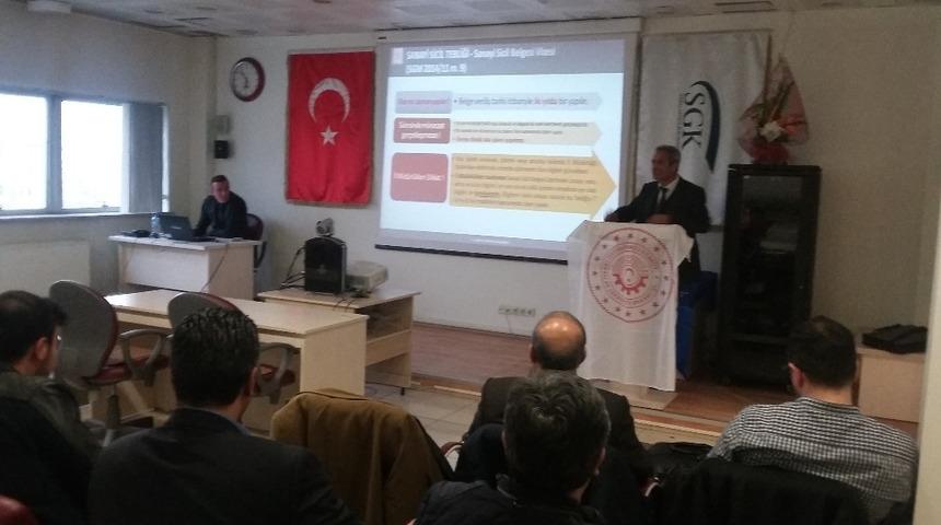 Ağrı&rsquo;da sanayi sicil kanunu ve uygulamaları konusunda eğitim verildi