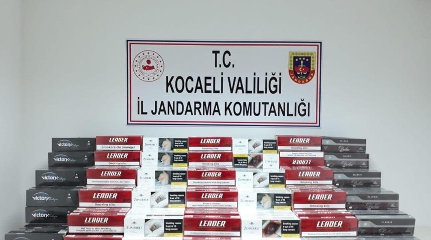Kocaeli&rsquo;de 11 bin 250 paket ka&ccedil;ak sigara yakalan şahıs serbest bırakıldı