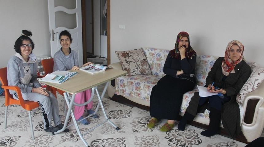 Evde eğitim hizmetleri denetlendi