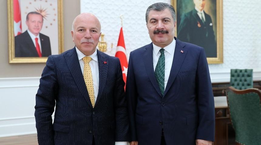 Başkan Sekmen&rsquo;den Sağlık Bakanı Dr. Koca&rsquo;ya ziyaret