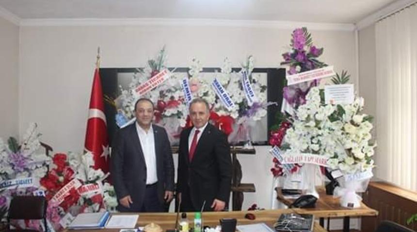 MHP İl Başkanı Karataş&rsquo;tan Uzundere Belediye Başkanı Aktoprak&rsquo;a ziyaret