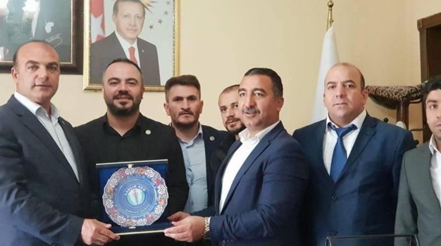 Sağlık-Sen&rsquo;den Hilal Belediye Başkanı Benek&rsquo;e tebrik ziyareti
