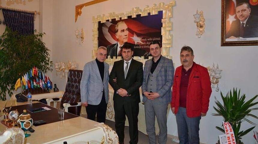 T&uuml;rkiye Gazetesi&rsquo;nden &Ccedil;at Belediyesine hayırlı olsun ziyareti