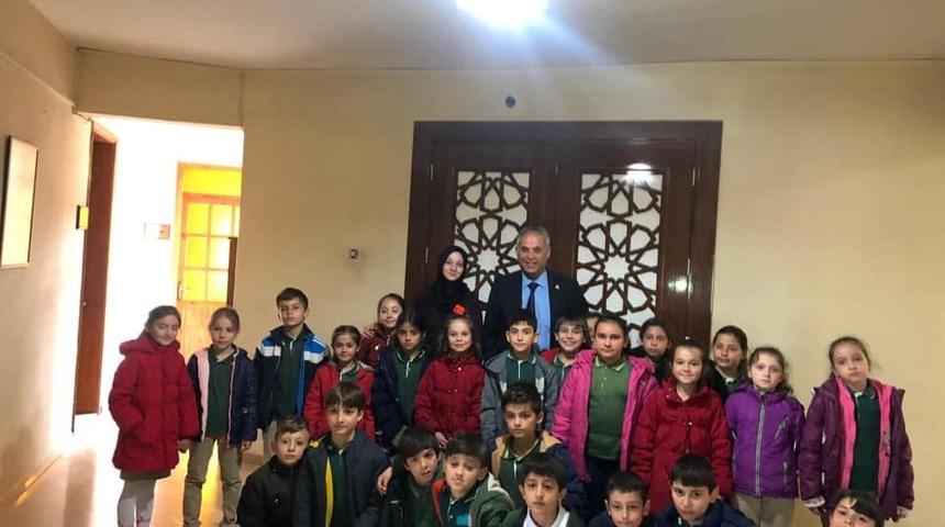 Minik &ouml;ğrencilerden Başkan Yaman&rsquo;a ziyaret